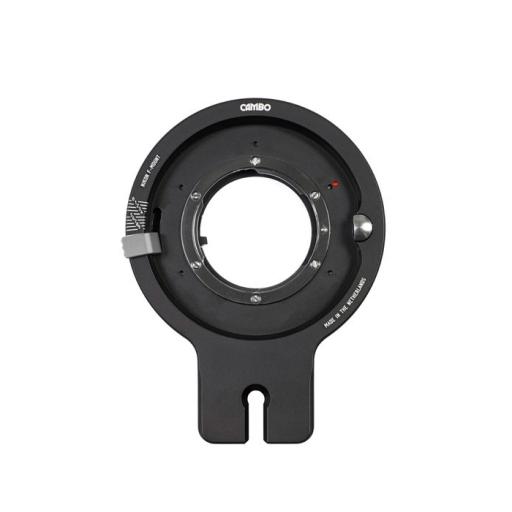 Cambo Lensplate with Nikon F-lens bayonet (black finish)