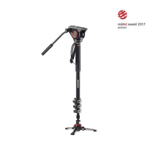 XPRO 4 Section Video Monopod w Fluid Head & FLUIDTECH Base