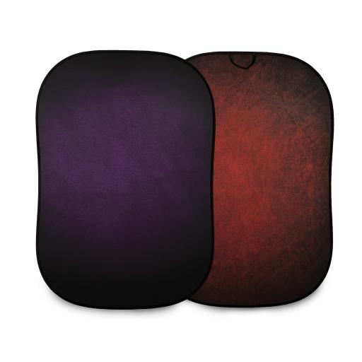 Lastolite Vintage Collapsible 1.5 x 2.1m Aubergine/Crimson Double Sided