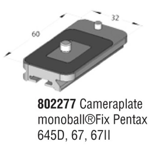 Arca Swiss Monoballfix plate for Pentax 645, 67 and 67II