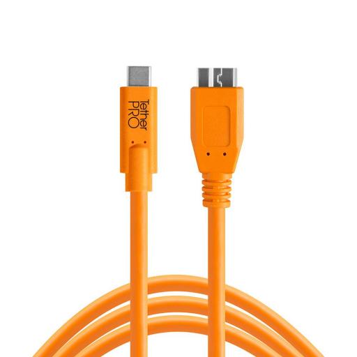 Tether Tools TetherPro USB-C to Micro-B Cable Black or Orange