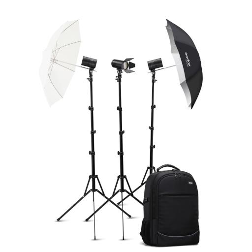 Godox AD100Pro TTL flashes backpack 3 head kit