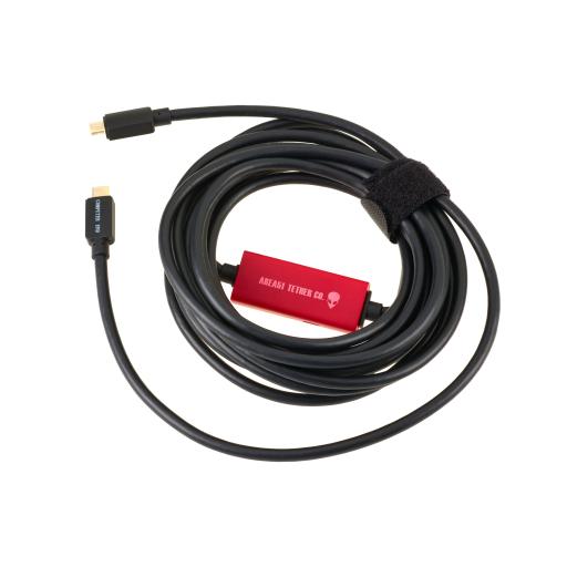 Area51 Las Mollacas Phase One IQ4 USB-C to USB-C Tether Cable 4.6m/15ft/Black Ops