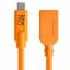 Tether Tools TetherPro USB-C to USB Female Adapter Cable Black or Orange Swatch
