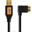 Tether Tools TetherPro USB 3.0 to Micro-B Right Angle Cable Black or Orange Swatch