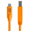 Tether Tools TetherPro USB-C to Male B Cable Black or Orange Swatch